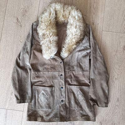 Vintage genuine sheepskin and wool jacket