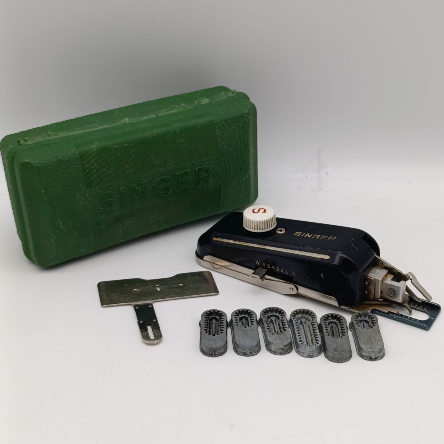 Vintage Singer button hole stitcher attachment