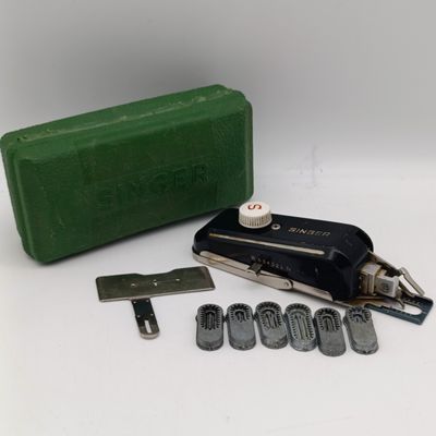 Vintage Singer button hole stitcher attachment