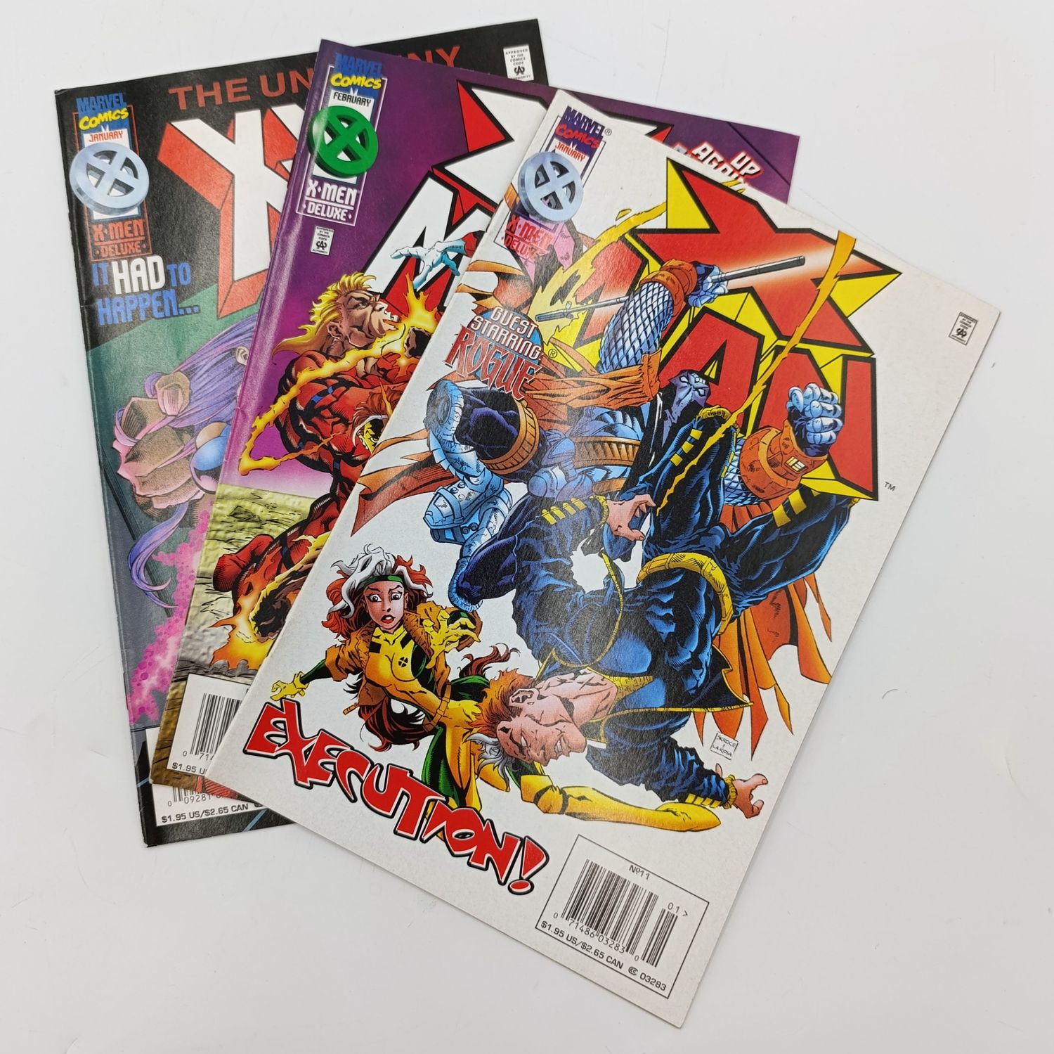 Lot of 3 Marvel X-Men comics - 1996 issues