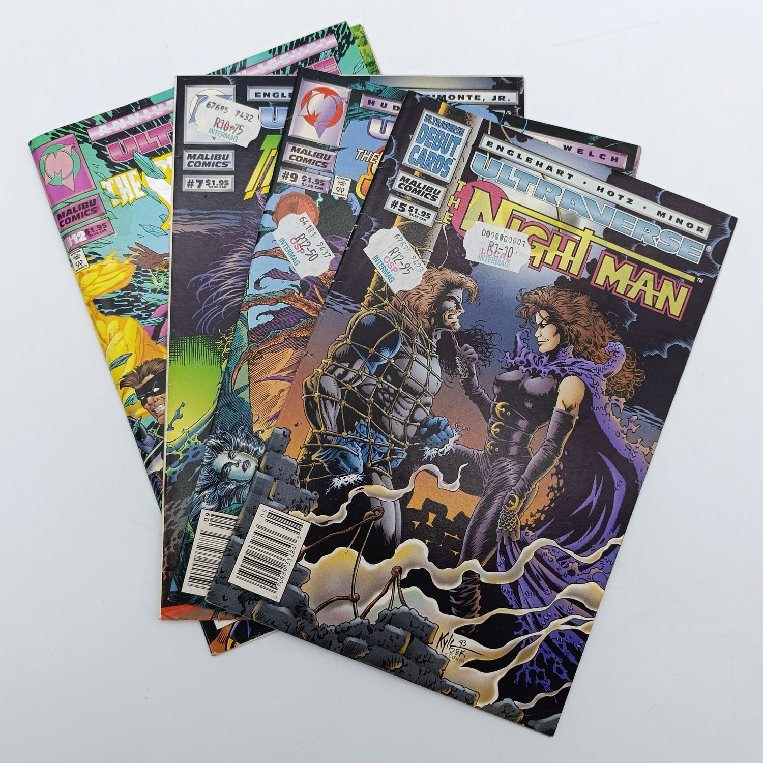 Lot of 4 vintage Ultraverse comics - The Strangers, The Nightman, The Solution - 1994 issues