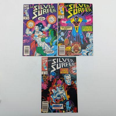 Lot of 3 The Silver Surfer comics #77 to 79 - 1992/1993 issues