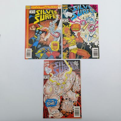 Lot of 3 The Silver Surfer comics #83, 84, 86 - 1993 issues