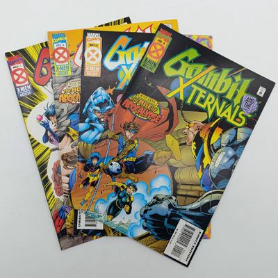 Lot of 4 X-Men Gambit Xternals comics - #1 to 4 - 1995 issues