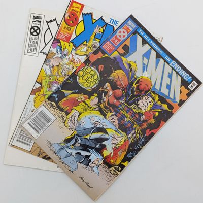 Lot of 3 vintage Marvel comics 1995 South African issue: X-Men 4,5 and 6