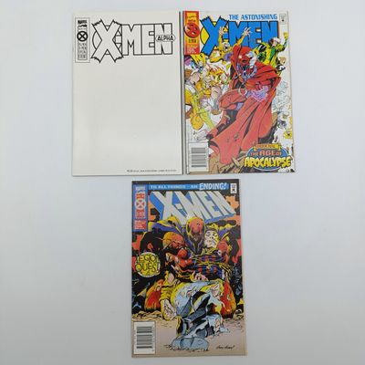 Lot of 3 vintage Marvel comics 1995 South African issue: X-Men 4,5 and 6