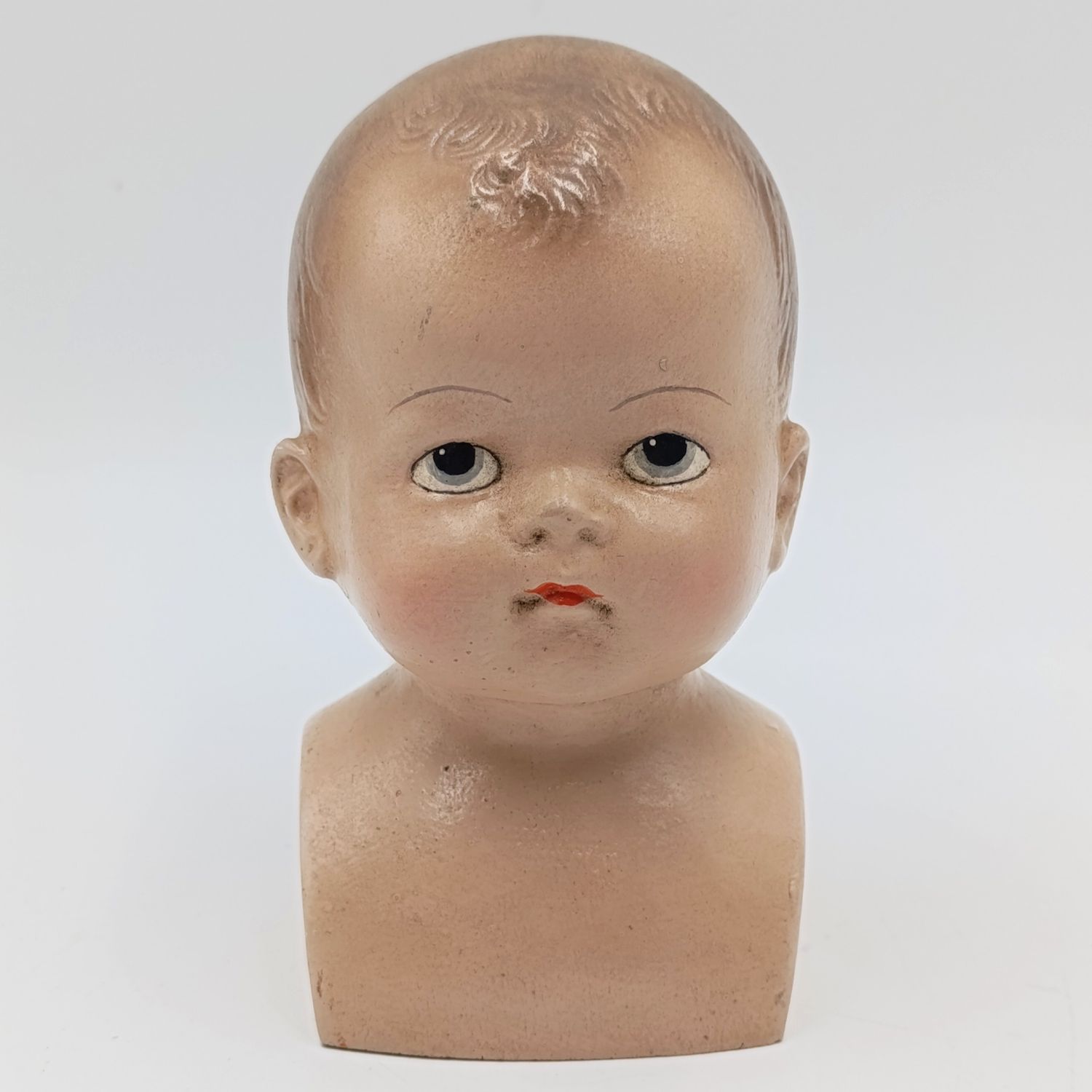 Antique Composition doll head - made in USA