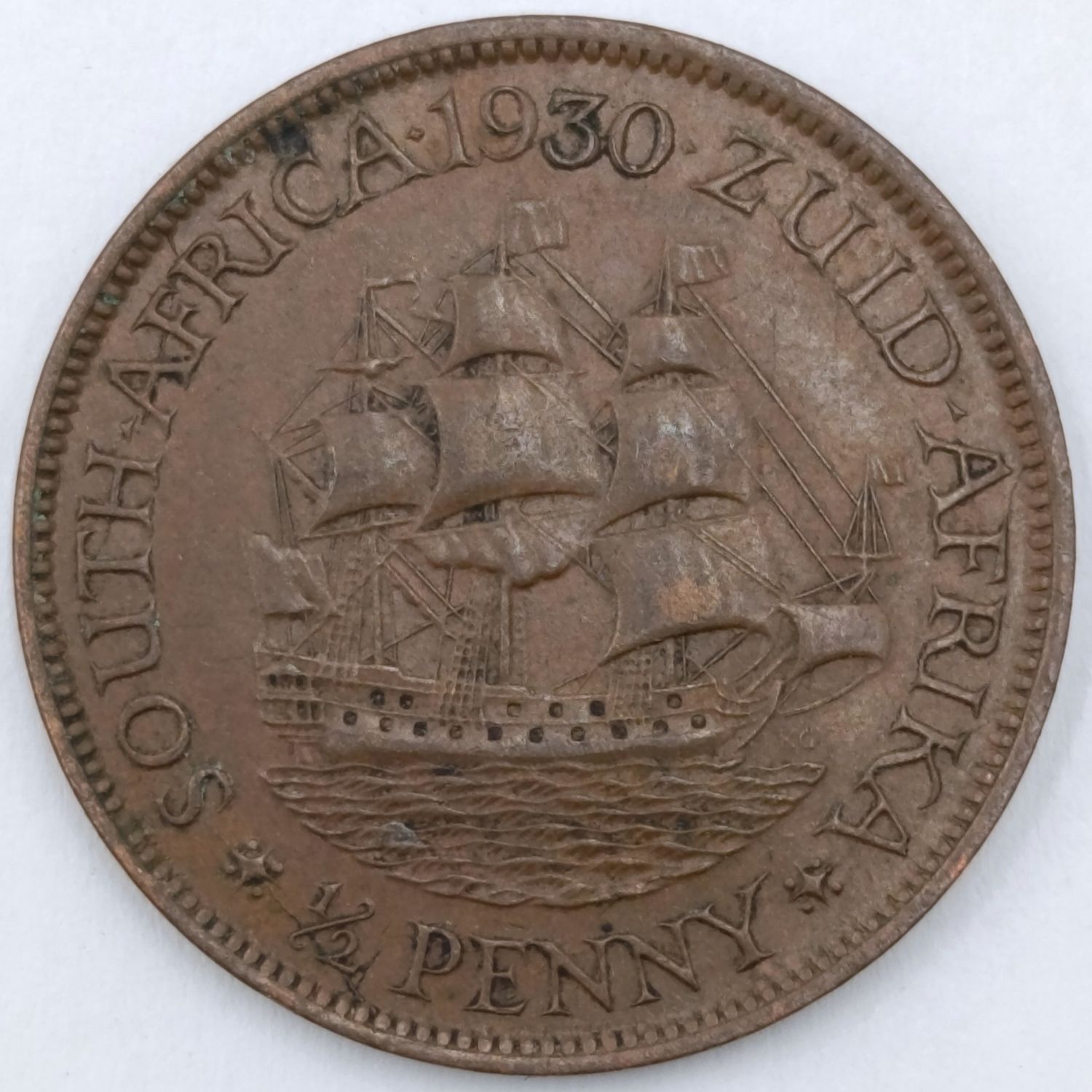 1930 South Africa Half Penny AU