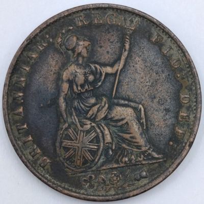 1856 Great Britain Half Penny