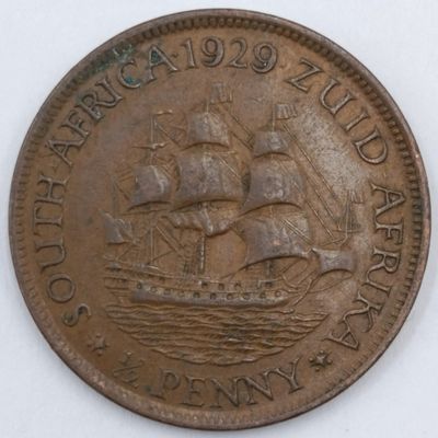 1929 South Africa Half Penny XF
