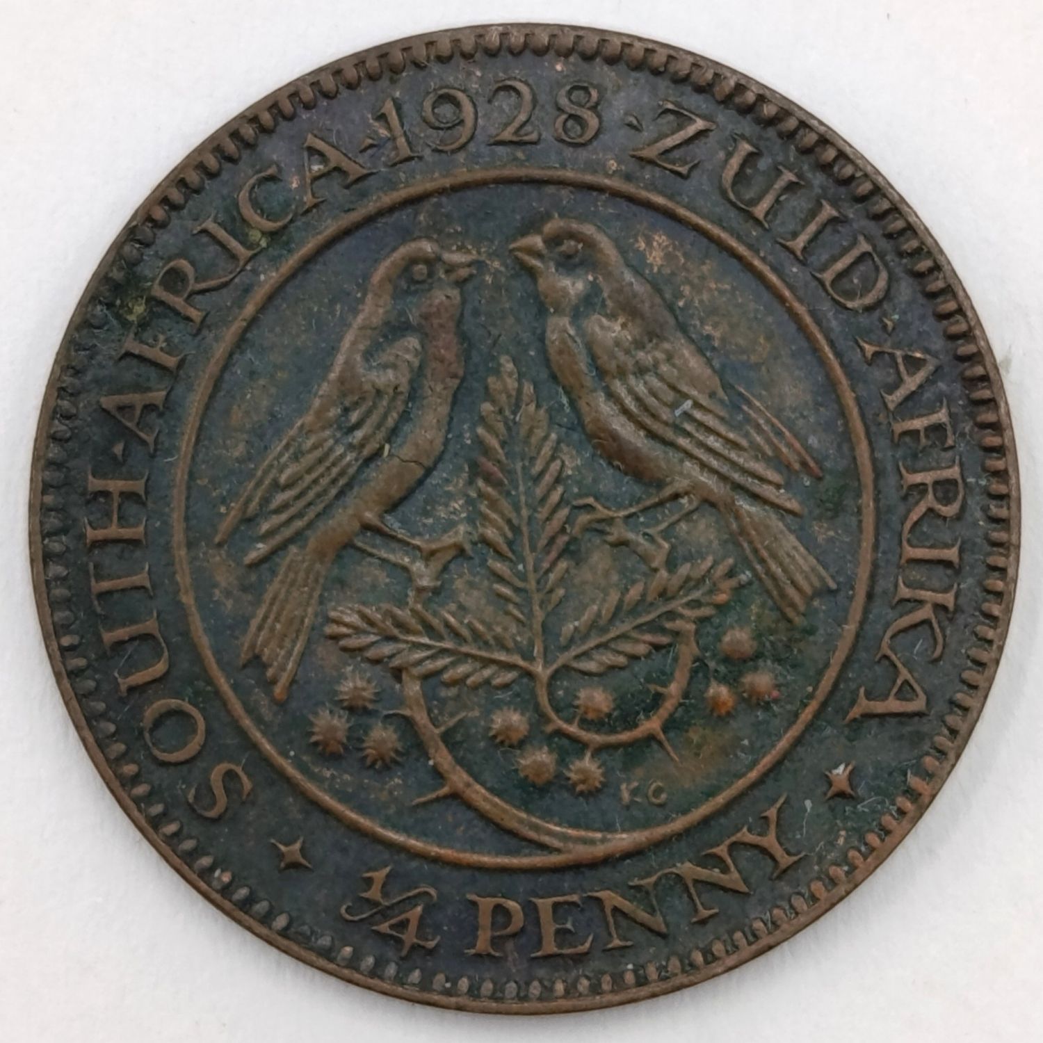 1928 South Africa Farthing EF low mintage