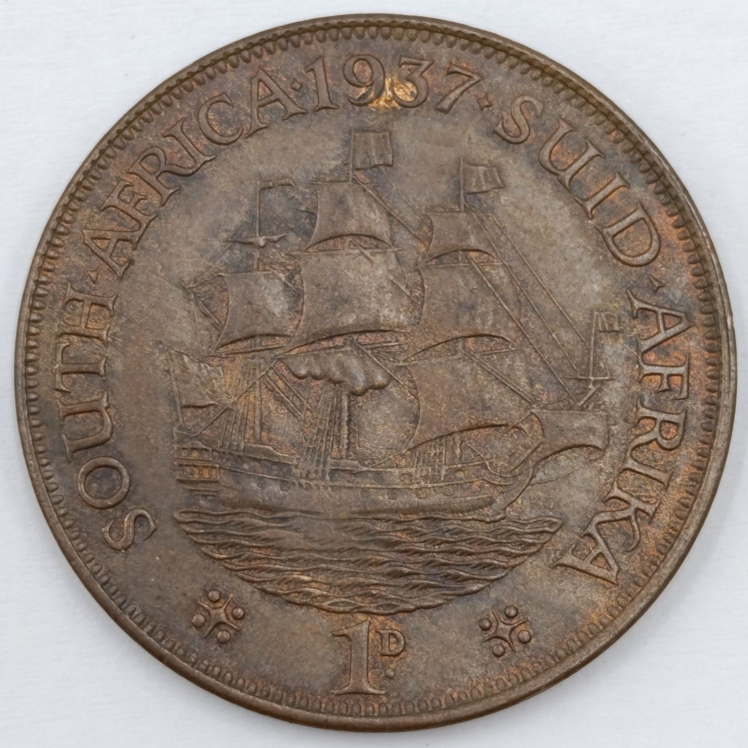 1937 South Africa Penny AU