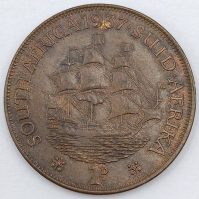 1937 South Africa Penny AU