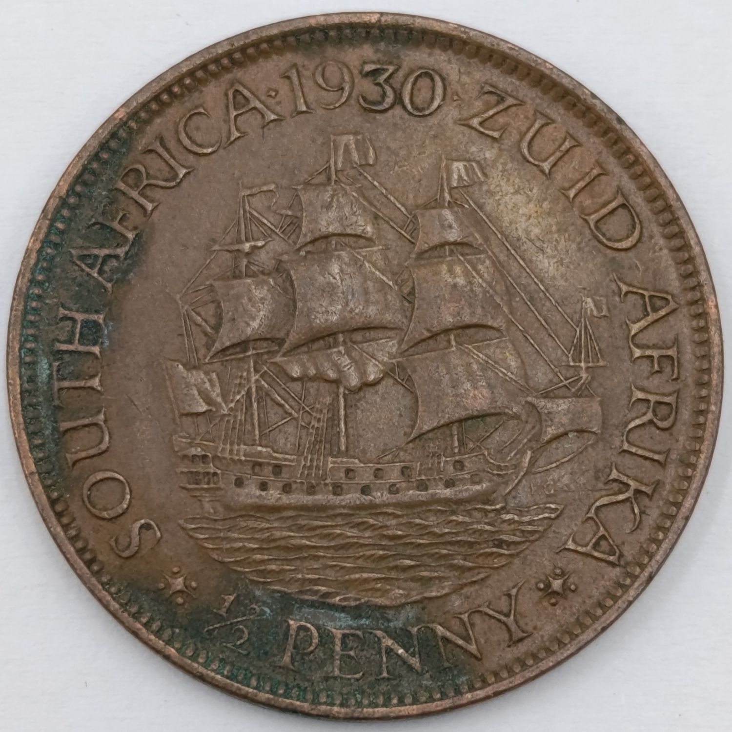 1930 South Africa Half Penny XF