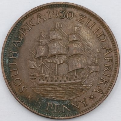 1930 South Africa Half Penny XF