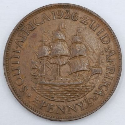 1926 South Africa Half Penny XF