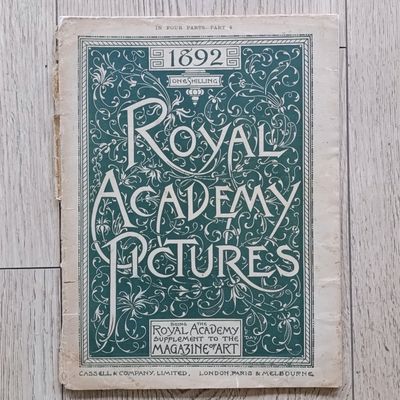 Lot of 6 Antique Royal Academy Pictures magazines 1892/1893 - loose covers