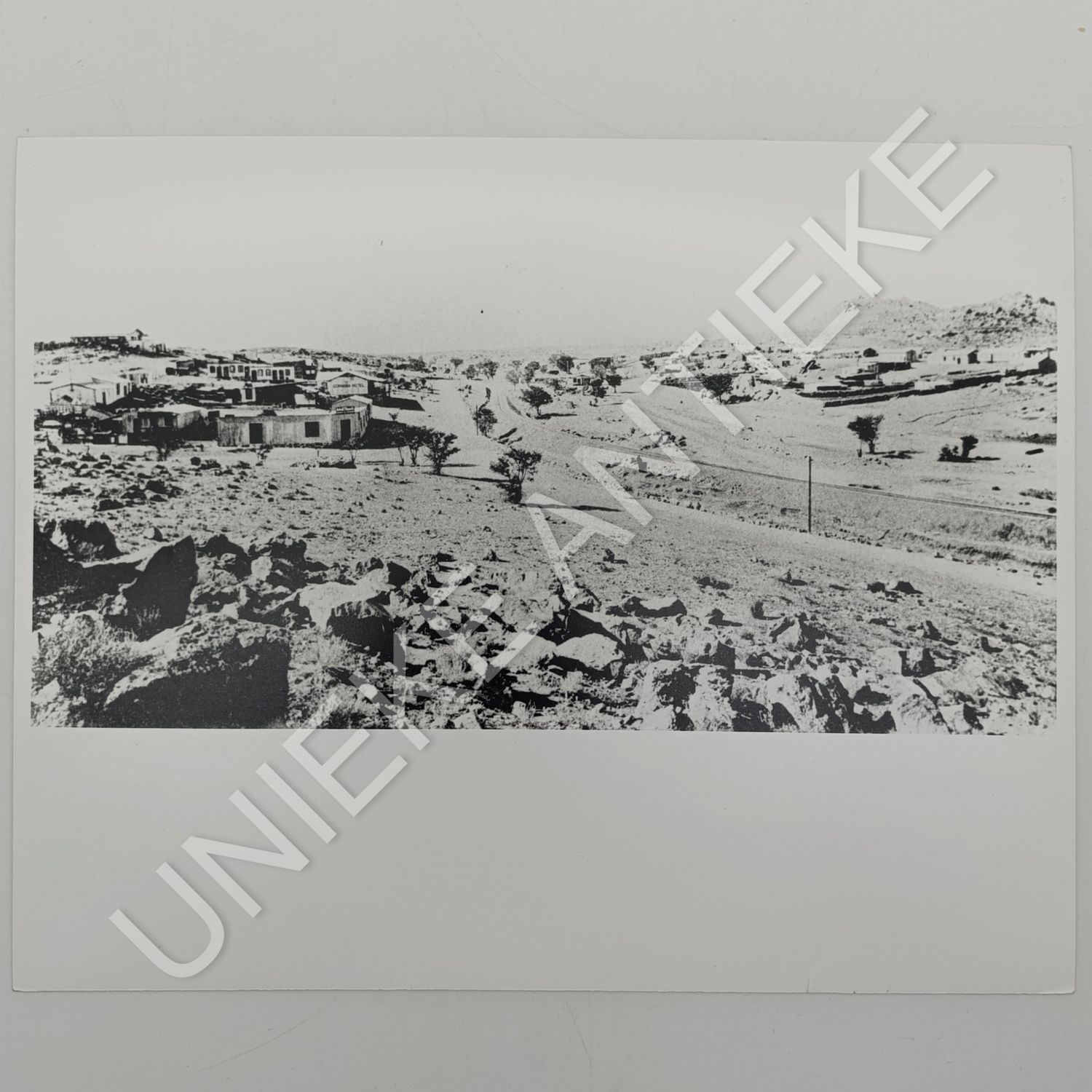 Antique photo reprint of Luderitz GSWA with view of Germania Hotel