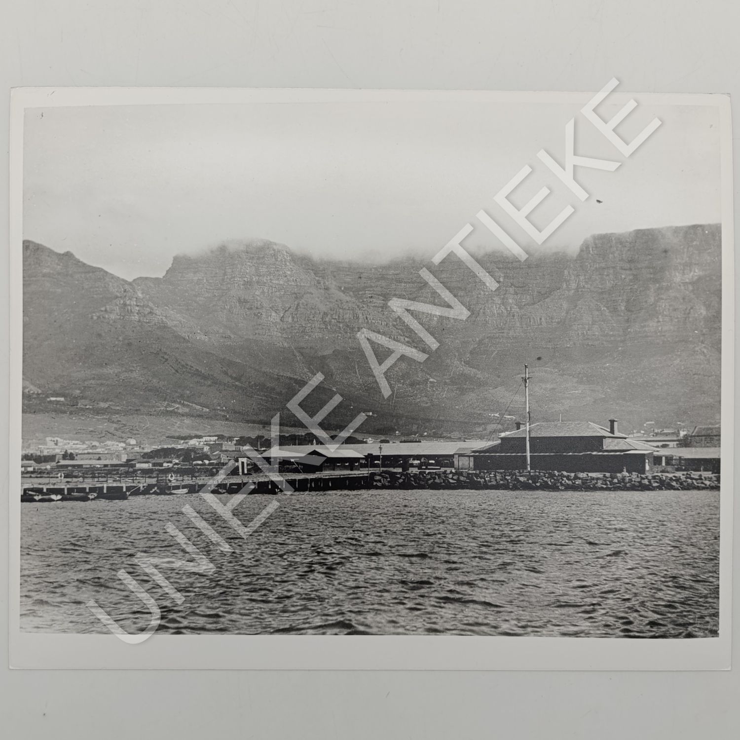 View of Cape Town Harbour antique photo reprint