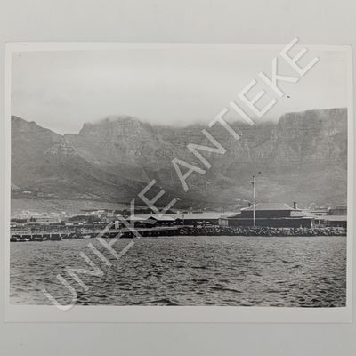 View of Cape Town Harbour antique photo reprint