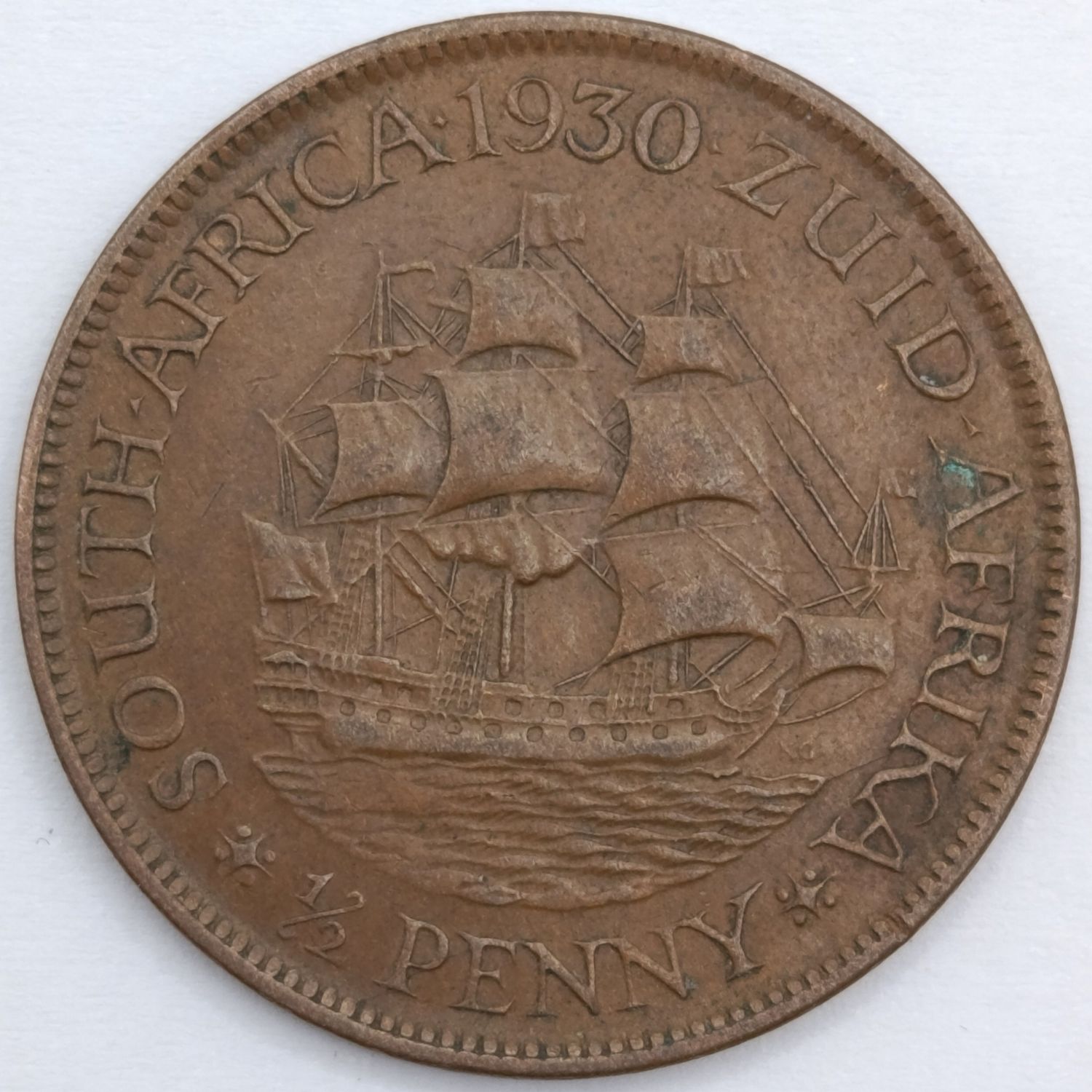 1930 South Africa Half Penny XF