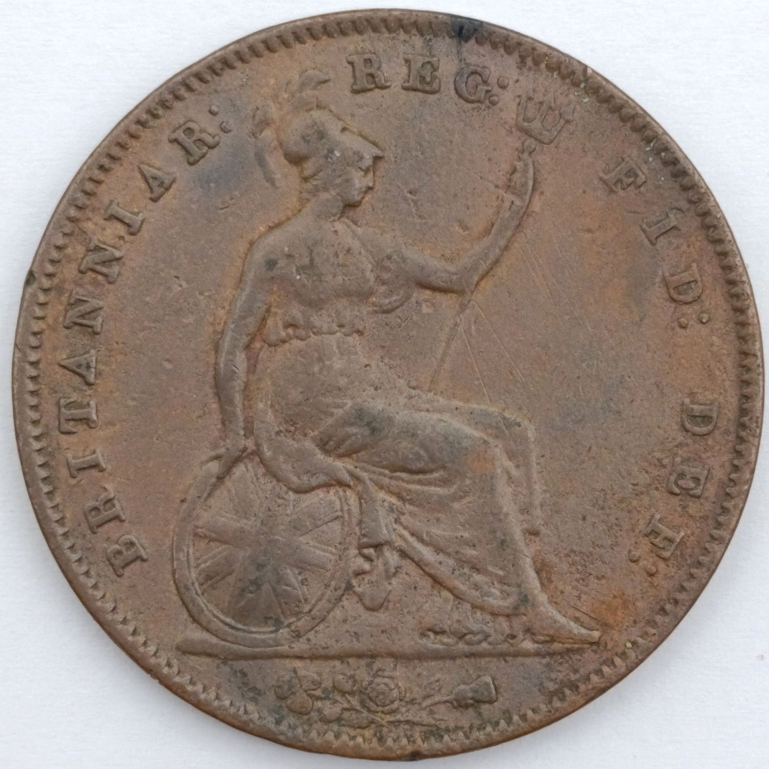 1855 Great Britain Penny aVF