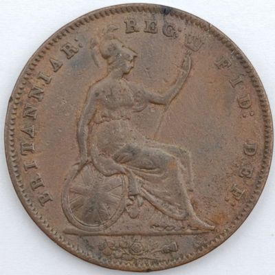 1855 Great Britain Penny aVF