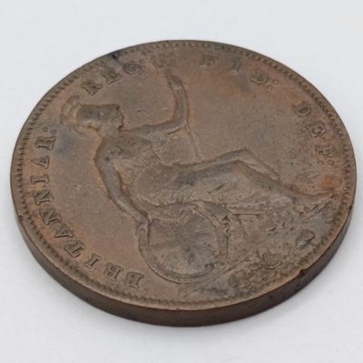 1855 Great Britain Penny aVF