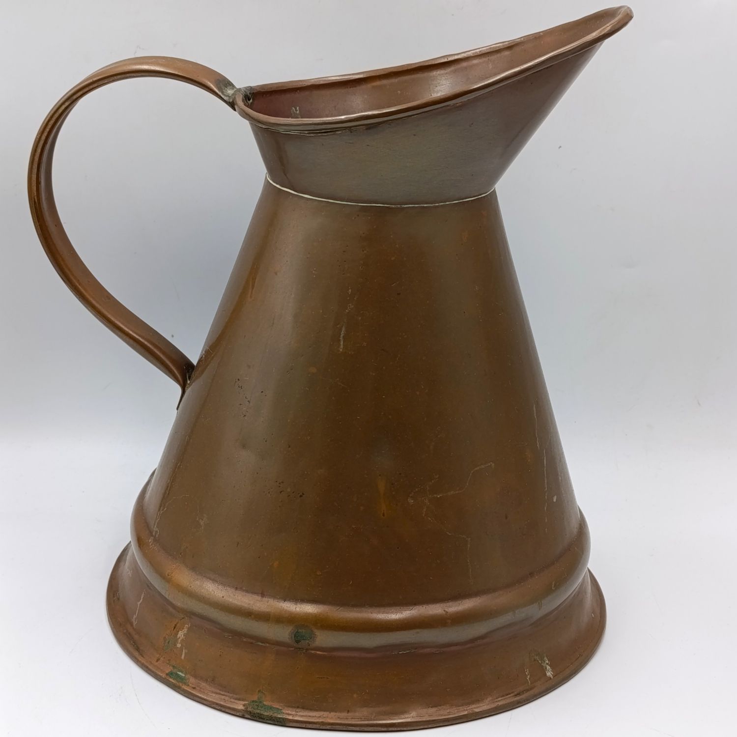 Large Antique copper De Klerk pitcher