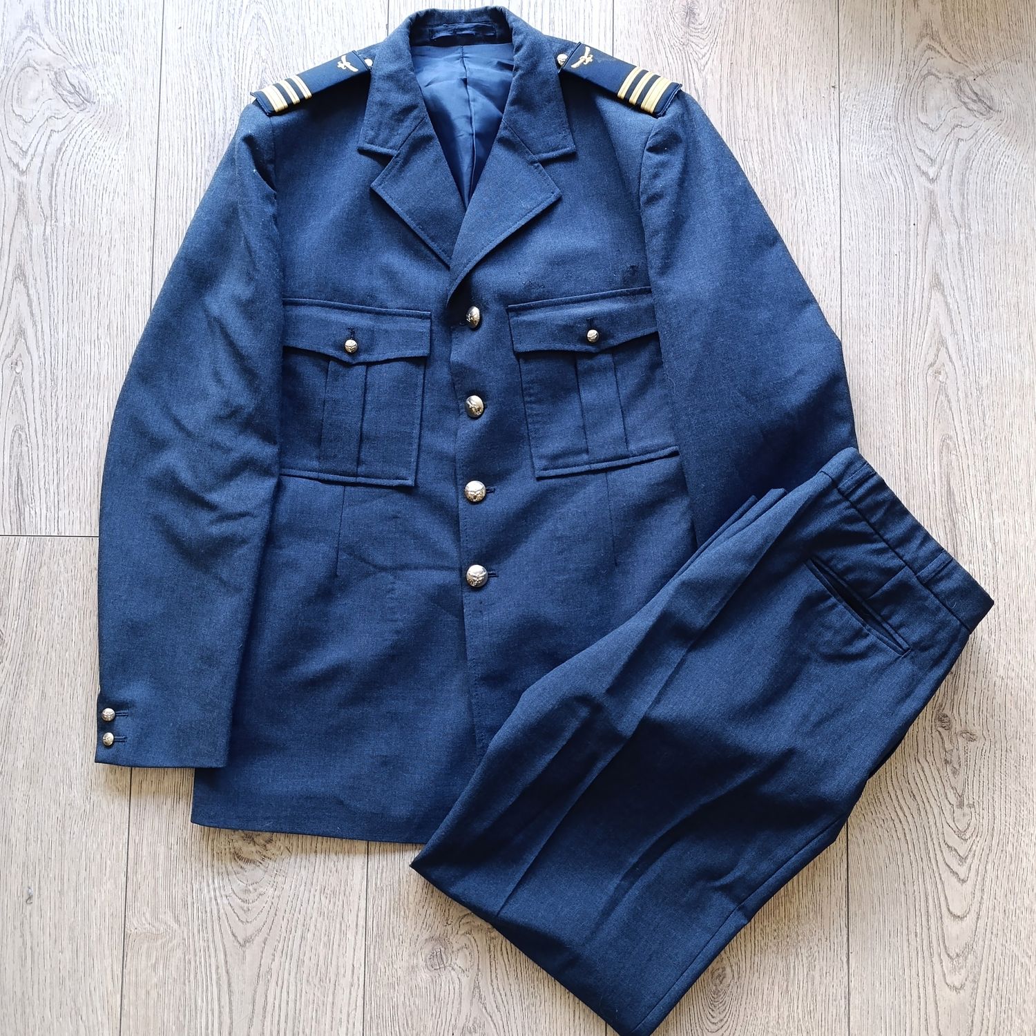 SA Air Force Lieutenant - Colonel tunic and trousers with rank epaulettes