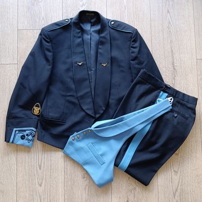 SA Air Force Warrant Officer mess dress uniform - tunic, trousers and waistcoat