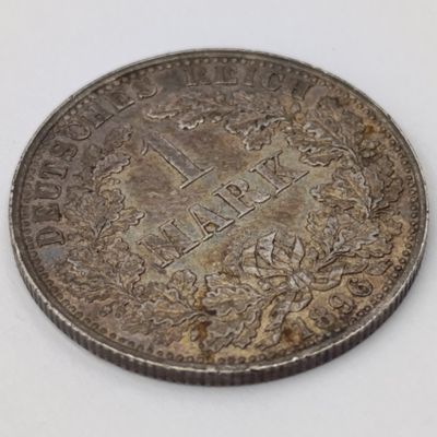 1896 A Germany Deutsches Reich 1 Mark AU+