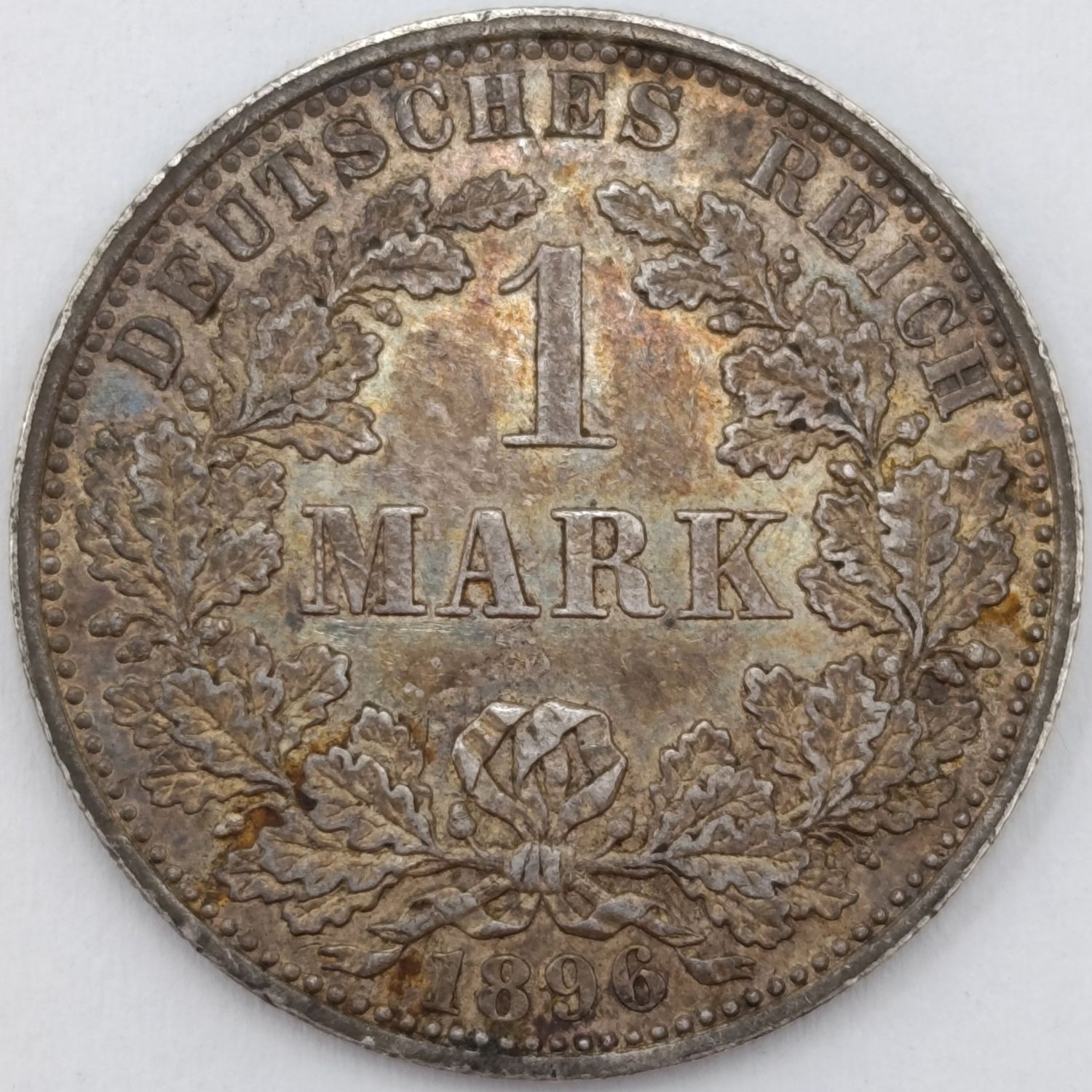 1896 A Germany Deutsches Reich 1 Mark AU+