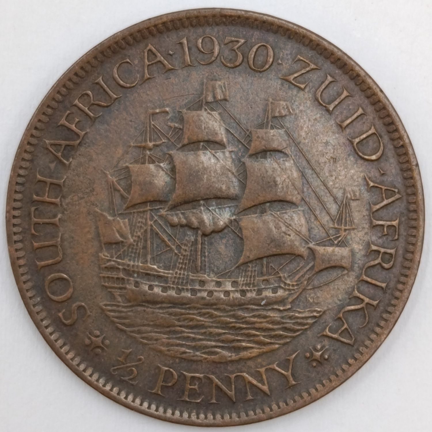 1930 South Africa Half Penny XF