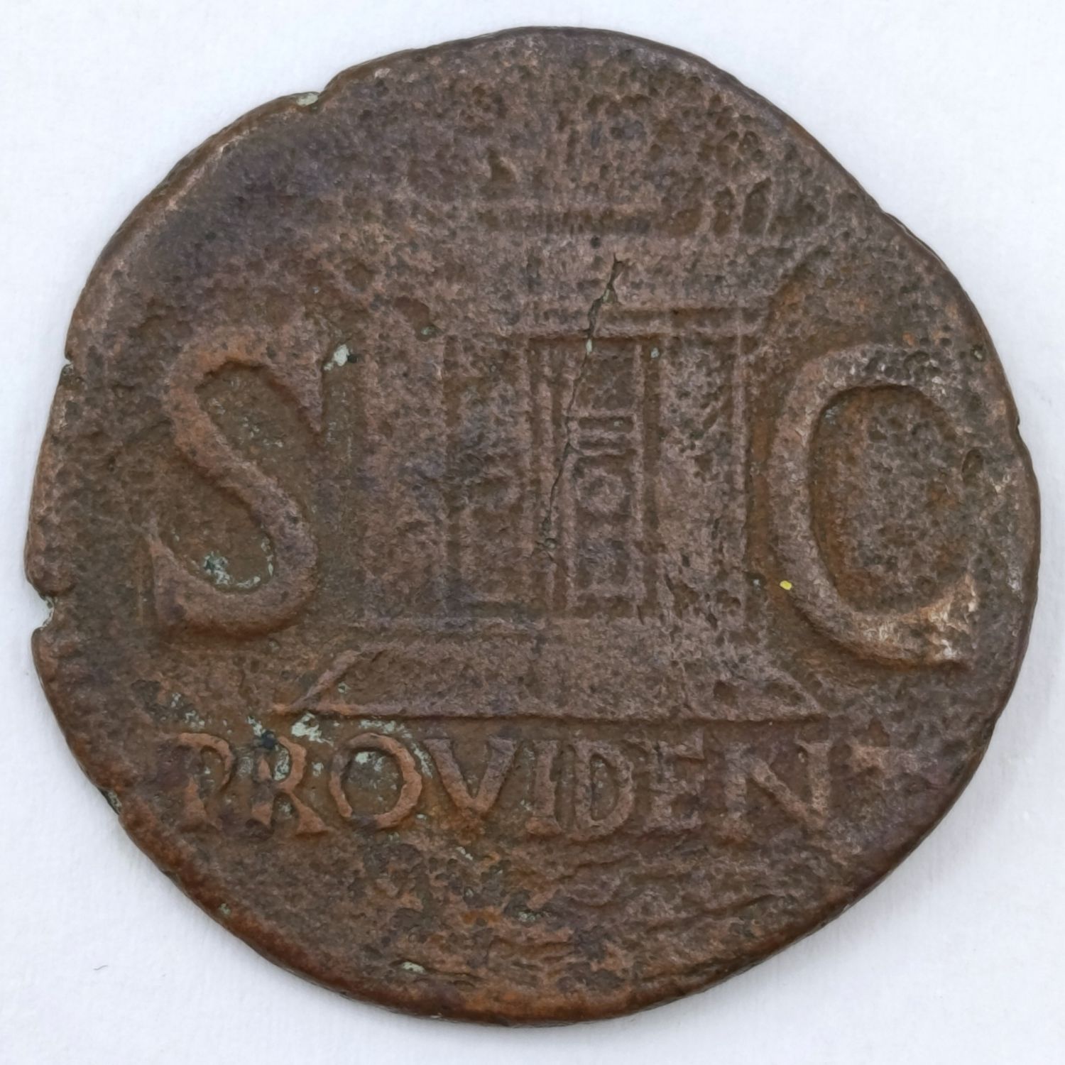 Tiberius Roman coin - posthmous issue for Augustus 22-30 AD The time of Jesus weight 9,4 grams size 28mm