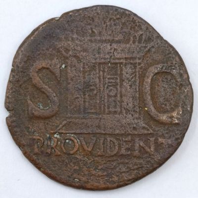 Tiberius Roman coin - posthmous issue for Augustus 22-30 AD The time of Jesus weight 9,4 grams size 28mm