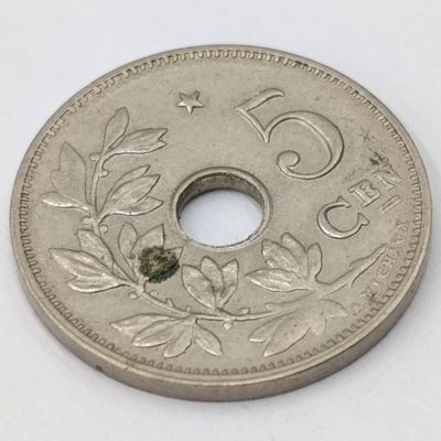 1931 Belgium 5 Centimes AU