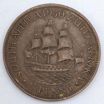 1930 South Africa Half Penny XF