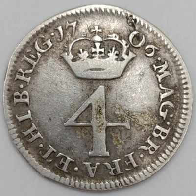 1706 Great Britain 4 Pence