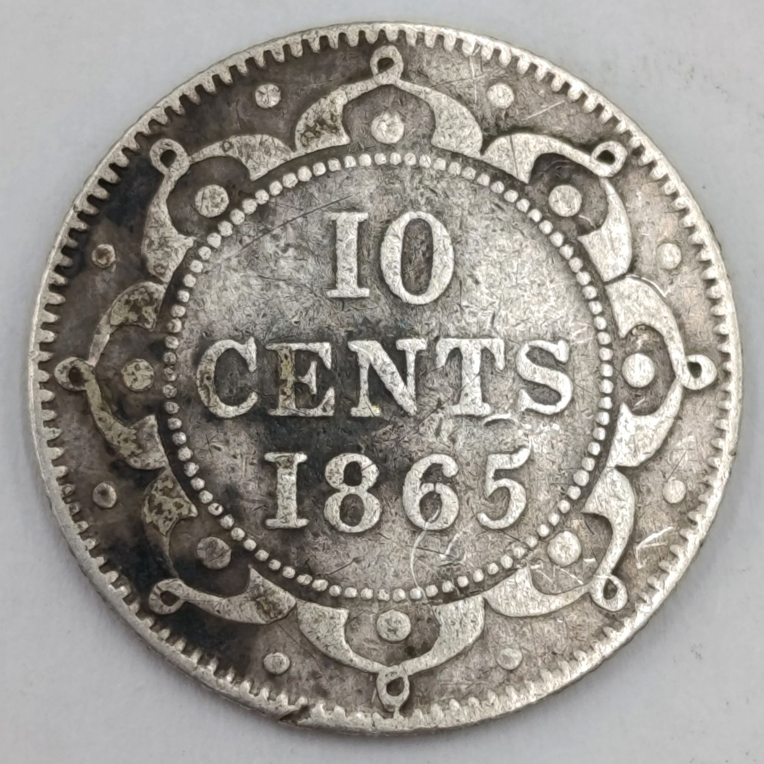 1865 Newfoundland 10 cent - low mintage