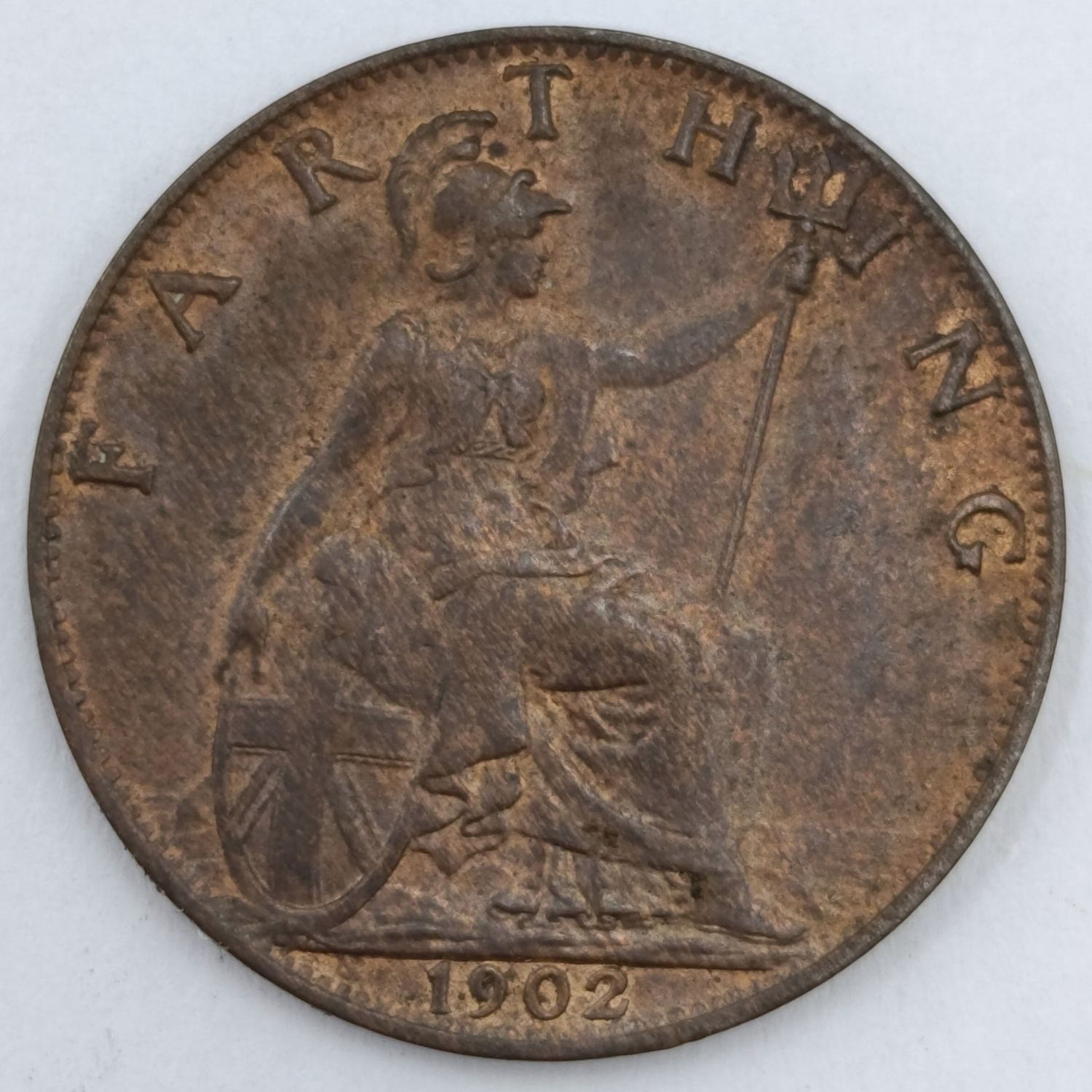 1902 Great Britain Farthing AU