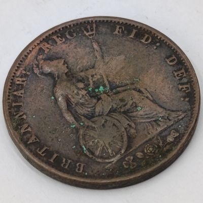 1856 Great Britain Half Penny