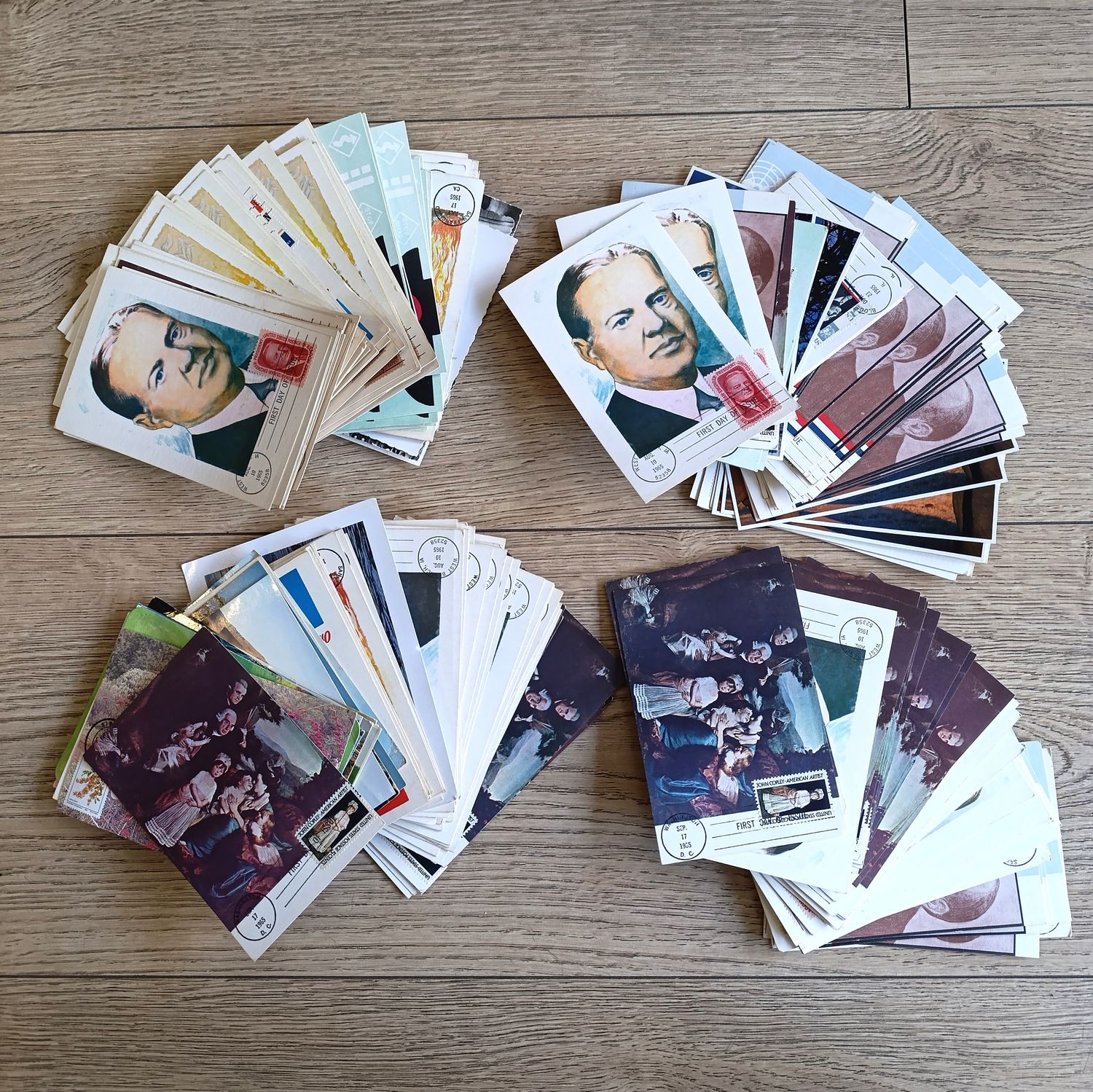 Large lot of over 200 Postcards - many duplicates