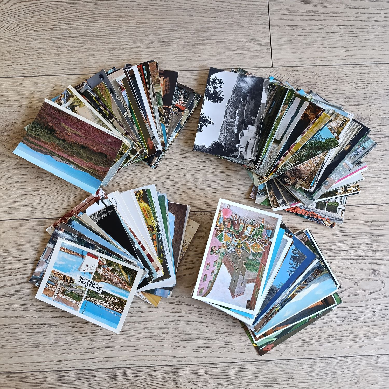Large lot of over 200 Postcards - used and unused
