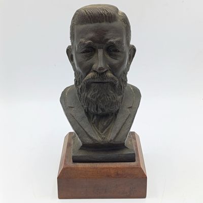 Bronze Sculpture of Christiaan de Wet by Coert Steynberg - height 21,5cm with base