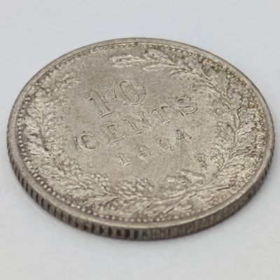 Netherlands 1904 Ten Cent AU