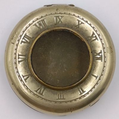 Antique Pocketwatch half hunter protective case