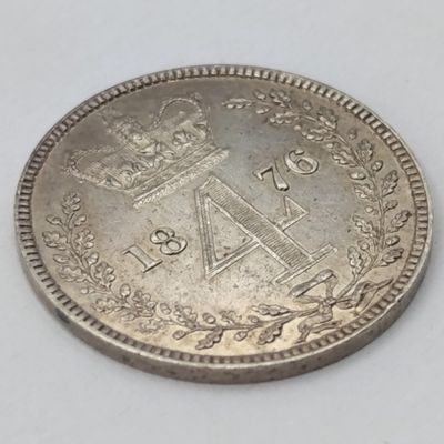 1876 Great Britian 4 Pence (Groat) Prooflike - only 4862 Minted
