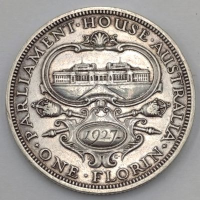 Australia 1927 Parliament house Florin
