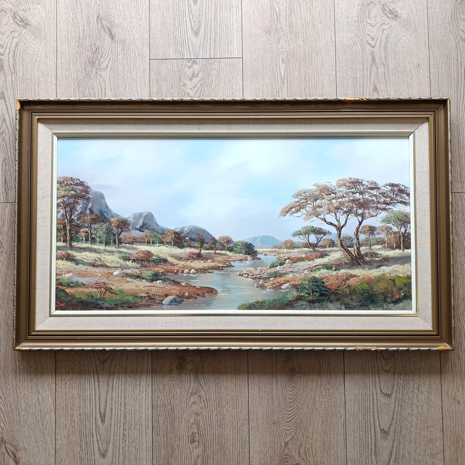 Beautiful WP Grobler landscape oil painting